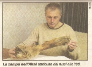 Zampa di Yeti dell'Altai - Metro 26-02-2004