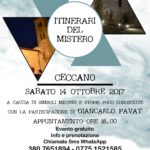 SABATO 14 OTTOBRE 2017, ore 18.00, a Ceccano (FR) la nuova edizione dell’ITINERARIO DEL MISTERO!!!!