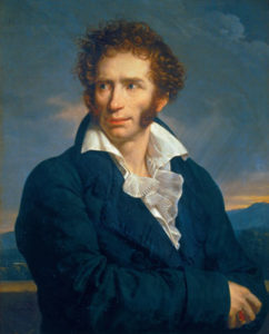 Ugo Foscolo - dipinto di Fabre 1813